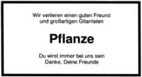 Vorschau Todesanzeige Pflanze