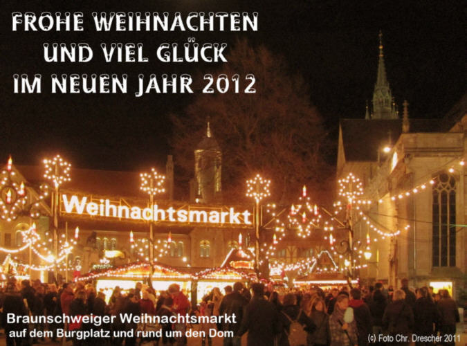 Weihnachtsgru&szlig; vom Braunschweiger Weihnachtsmarkt